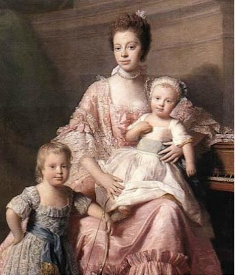 Queen Charlotte and a few of her children.