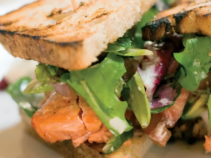Luna's smoked wild salmon sandwich - STEPHEN SCLANGE