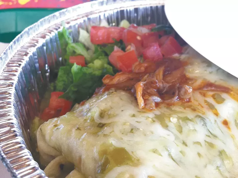 Sweet Pork Barbacoa burrito. - CARRIE SCOZZARO