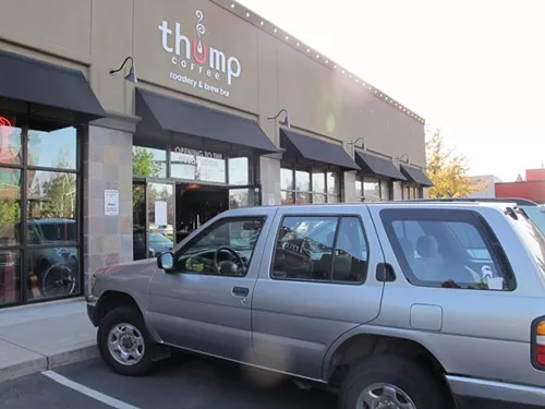 The Thump Coffee roastery at NW Bond St. and NW Franklin Ave. isnt open to the public yet--maybe soon, though.