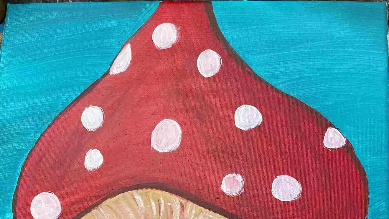 Cute Mushroom Paint Party