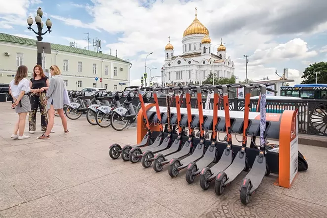 An example of public scooters in Moscow, Russia. - PIXABAY