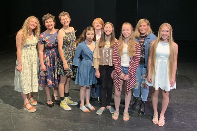 Participants in the Honors Performance Series, from left: Emma Toney, Gracie Conant, Mckinley Lawson, Miya Corpstein, Luke Wulf, Alex Dennis, Emmy Beal, Samantha Maragas and Sierra Pierce. - ANGELINA ANELLO-DENNEE