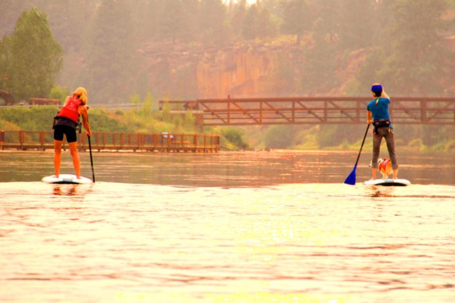 Participants can chill with a peaceful float. - TUMALO CREEK KAYAK &amp; CANOE