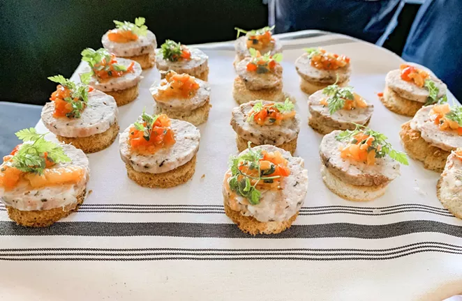 Currents at the Riverhouse's crowd-pleasing pate. - NANCY PATTERSON