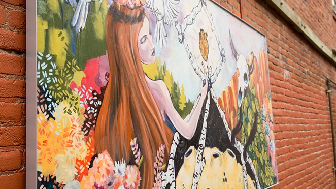 Artwork in Tin Pan Alley in downtown Bend, funded through the Bend Cultural Tourism Fund. - VISIT BEND