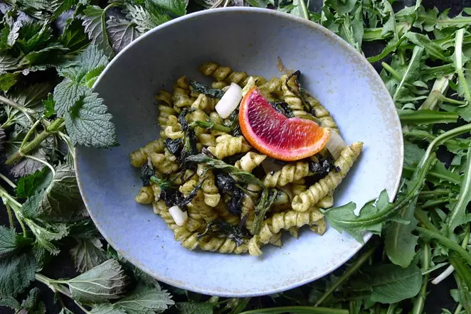Nettles to the left, dandelions to the right. - ARI LEVAUX