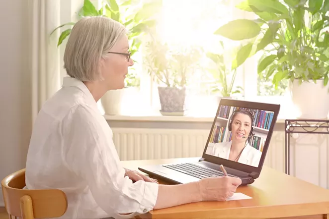 Deschutes County Behavioral Health conducts 90% of its appointments via telehealth, due to the COVID-19 pandemic. - ADOBE STOCK