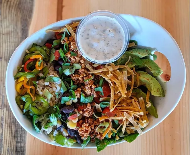 A dish from Deeply Rooted. - DEEPLY ROOTED