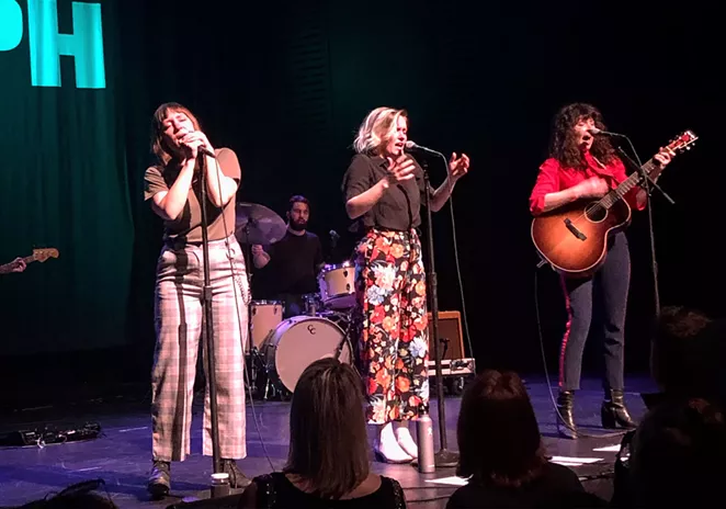 Joseph playing at the Tower Theatre on March 8, 2020. - ISAAC BIEHL