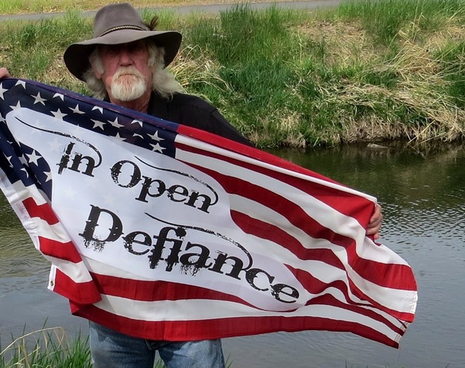 Rick Steber hosts an 'open defiance' party at his shop every Saturday. - RICK STEBER