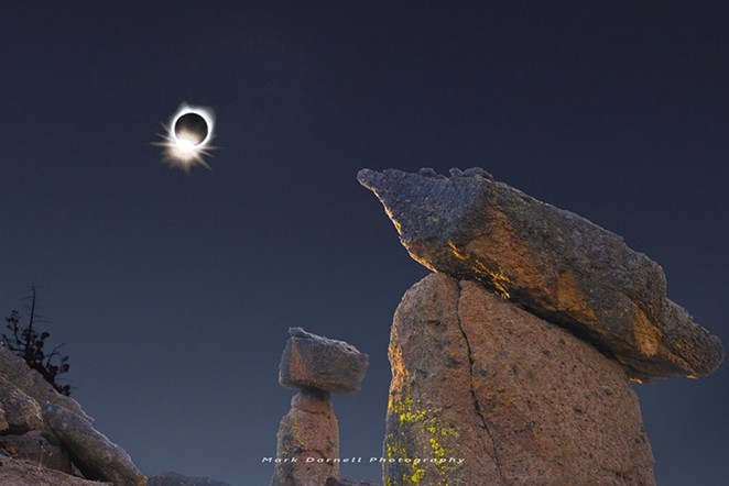 The "diamond ring" of the 2017 solar eclipse. - MARK DARNELL