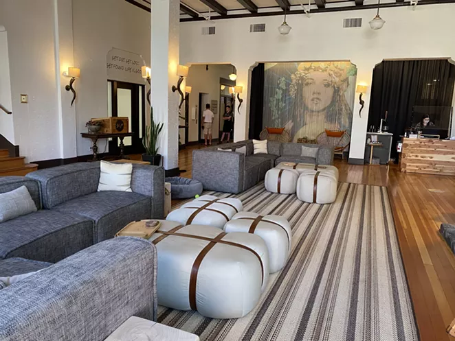 The lobby of SCP Hotel Redmond: The 49-room boutique hotel is Redmond’s first high-end full-service hotel, but without the price tag. As of June 30, rooms start at $111. - LAUREL BRAUNS