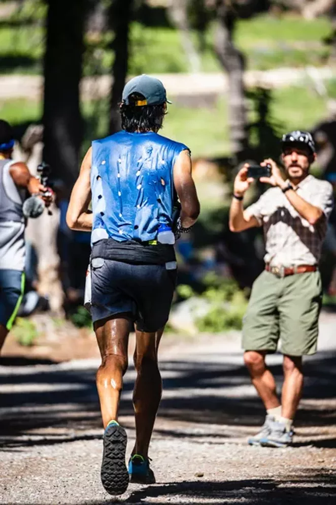 Mario Mendoza, Jr. during the "Western States 100" 100 mile race. He finished 16th out of 299 people. - PAUL NELSON