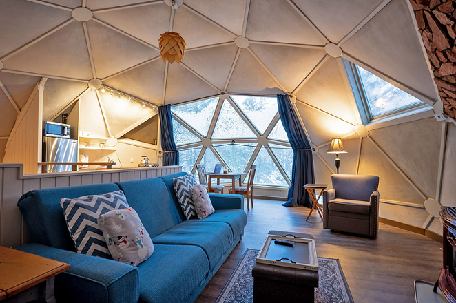 A peak inside "Dome Sweet Dome." - DENISE GORMAN