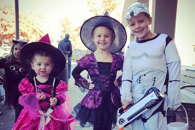 Costumed kids participate in last year's Halloween festivities &ndash; pre-COVID. - COURTESY DBBA