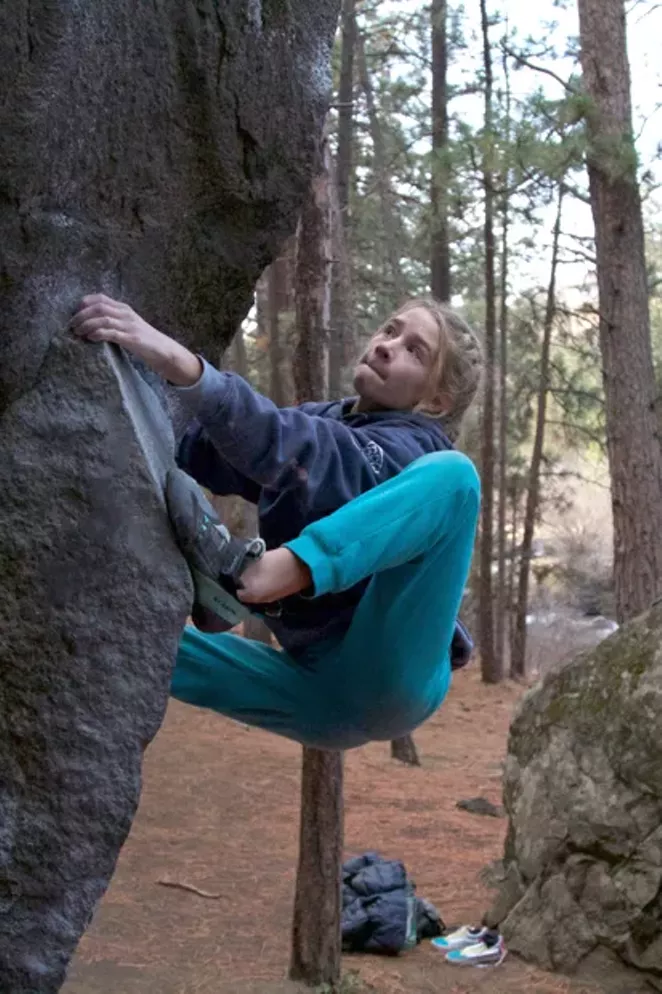 Shae McCarl was inspired by older climbers. - SUBMITTED