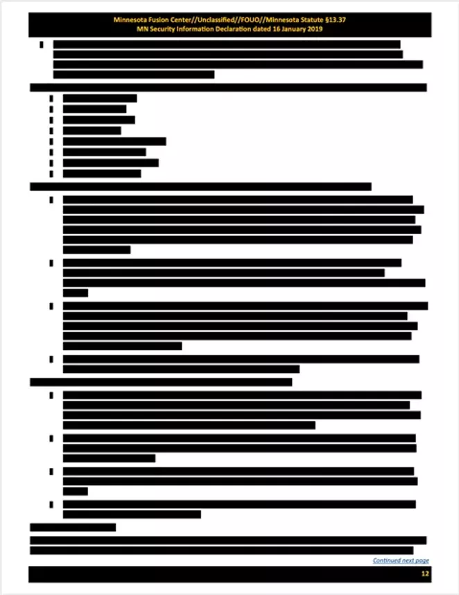 So top secret that even the bullet points were redacted. - EFF / MUCKROCK NEWS