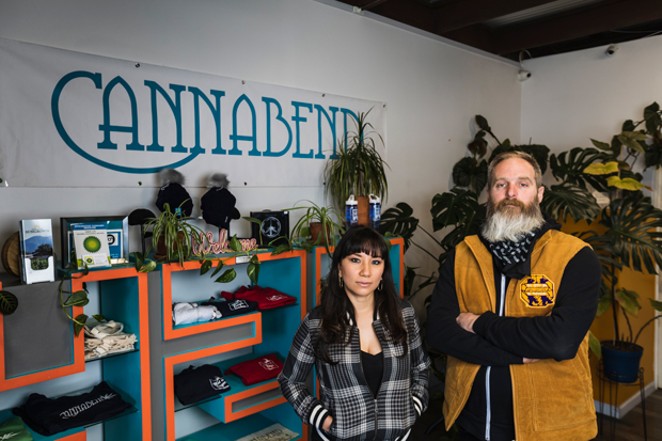 Lizette and Lyle Coppinger, owners of Cannabend. - PHOTO BY TYLER CAMERON @TERPCAM