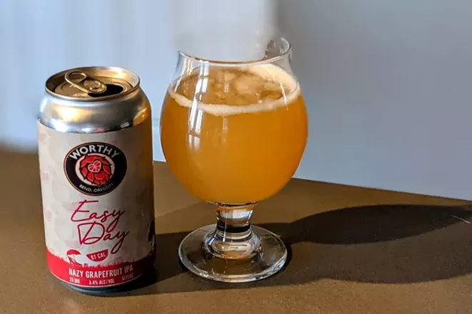 Easy Day Hazy Grapefruit IPA from Worthy will tantalize your tastebuds. - PHOTO BY HEIDI HOWARD