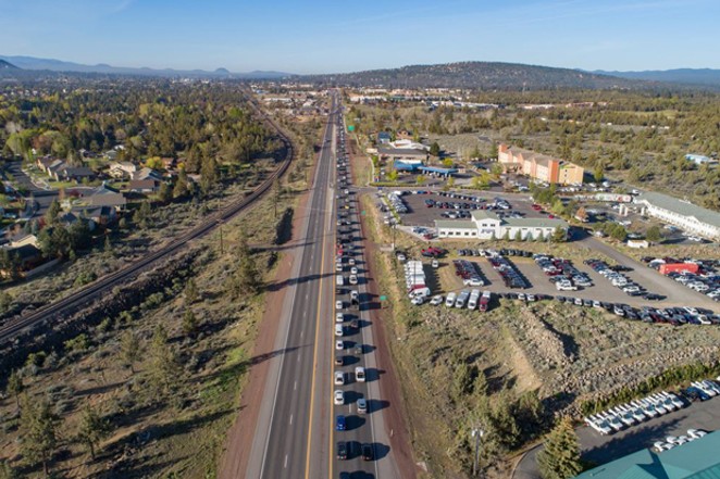 Highway 97 is one of the more congested roads in Bend, and a headache for drivers passing through the city. - COURTESY ODOT