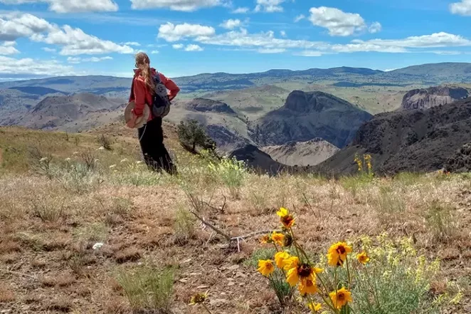 Monitoring in the Spring Basin Wilderness in Eastern Oregon. - MARK DARNELL