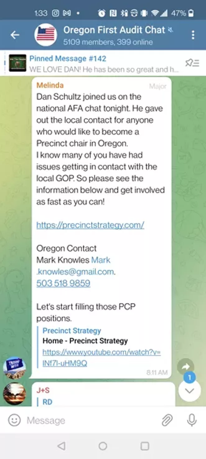 OREGON FIRST AUDIT CHAT