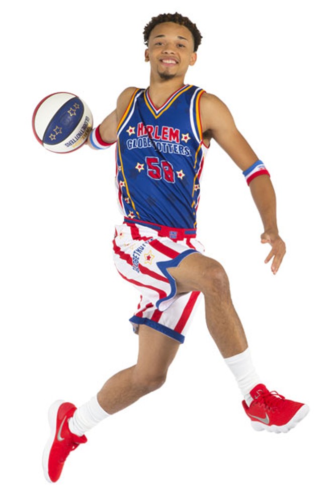 Come see the high flying, half-court shooting spectacles known as the Harlem Globetrotters live at the First Interstate Bank Center in Redmond at 7pm, Jan. 21. - MAX "HOPS" PEARCE