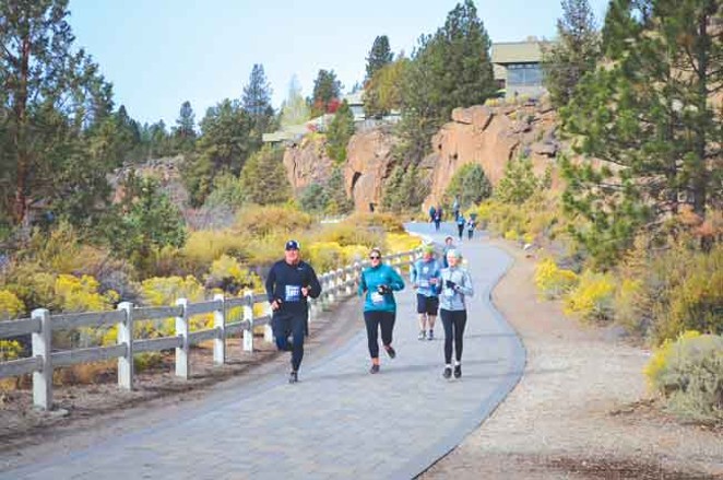 Racers challenge themselves at Bend Marathon's previous race in 2020. - PHOTOS BY MAX KING