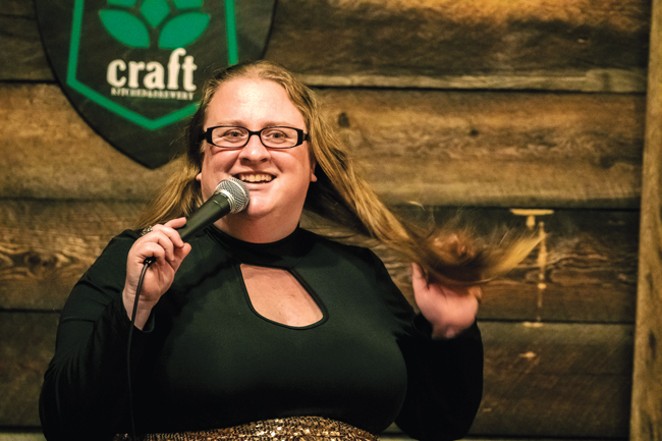Katy Ipock hosts regular events featuring local and traveling comics at Craft Kitchen &amp; Brewery, along with other events around Central Oregon and beyond. - CREDIT PETER BROWN/UNDER OVER PRODUCTIONS