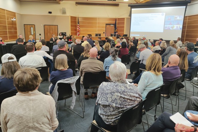 Over 100 people showed up for the City's first in-person council meeting since the pandemic began. Over 30 people spoke during public comment on potential code changes, with a majority signaling opposition to some or all of the proposed changes. - CREDIT JACK HARVEL