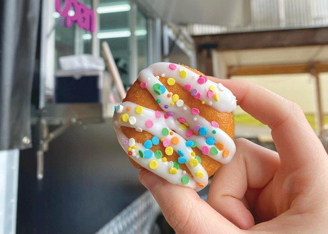Funfetti Mini Donut from Crave Mini Donuts. - COURTESY CRAVE MINI DONUTS