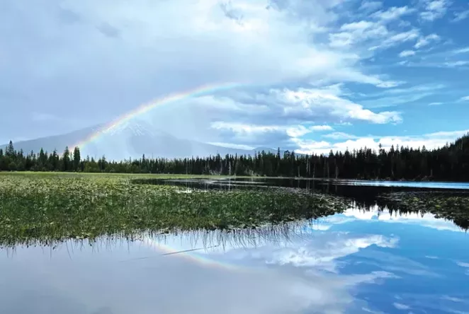 One good thing about all this rain is the beauty that comes afterward. @amsarvis captured the stellar rainbow that formed after one of the storms up in the mountains. Did anyone else see the rainbow and double rainbow this weekend? Thanks for sharing! Don't forget to share your photos with us and tag @sourceweekly for a chance to be featured as Instagram of the week and in print as our Lightmeter. Winners receive a free print from @highdesertframeworks. - @AMSARVIS
