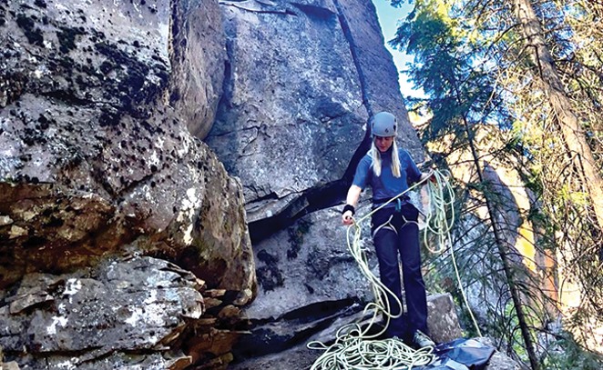 One of the many outdoor activities that is popular in Central Oregon is rock climbing! With scenic spots along the river, state park sites and hidden local rock faces, there is always new rock to explore and climb. Thanks to @recreationleader for tagging us in the Power Line crag location and sharing it with the community! Don't forget to share your photos with us and tag @sourceweekly for a chance to be featured as Instagram of the week and in print as out Lightmeter. Winners receive a free print from @highdesertframeworks. - @RECREATIONLEADE