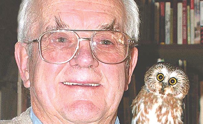 Jim Anderson with one of his beloved owls. Anderson passed away Sept. 22. - COURTESY ANDERSON FAMILY