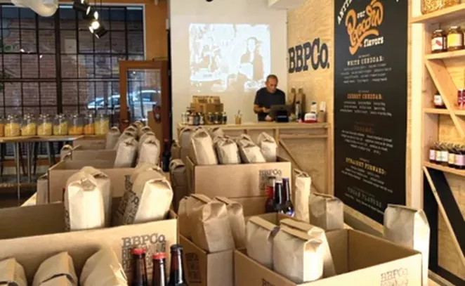 BrownBag Popcorn Co.'s bags are hand stamped, recycled and compostable - COURTESY BROWNBAG POPCORN CO.