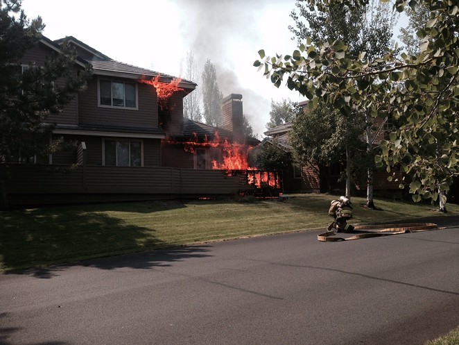 PHOTO BY A BROKEN TOP SECURITY GUARD, SUBMITTED BY BEND FIRE