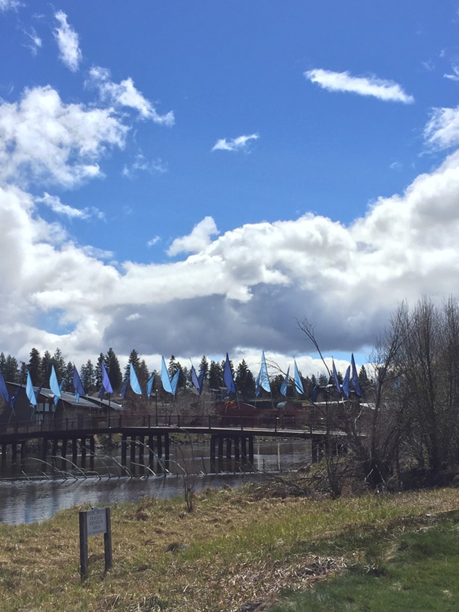 Partly sunny skies in Bend on April 20, 2017. - LEIGHA THRELKELD