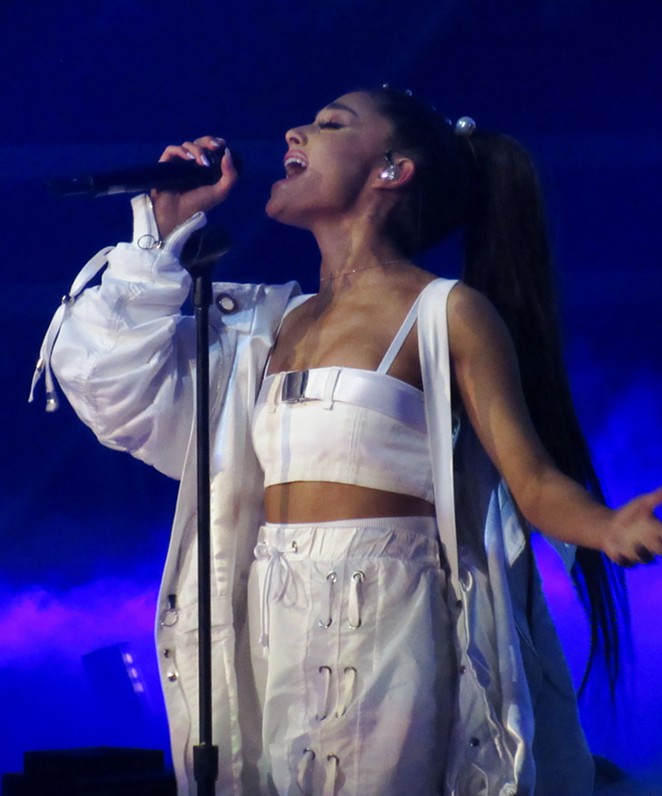 Ariana Grande performing in Manchester before the May 22 - attack. - WIKIMEDIA COMMONS