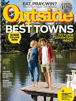 Outside magazine July 2017 cover with Bend, Oregon on cover - OUTSIDE MAGAZINE