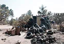 Tires illegally dumped led a clever resident to create a "Tire Temple" of sorts. - CHADD TULLIS