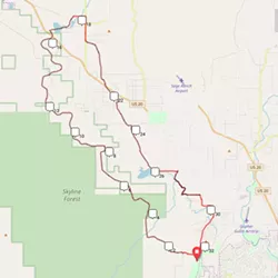 Suggested route: A 33-mile intermediate-level loop with 1200 feet elevation gain that includes Shevlin Park, Sizemore Road and Tumalo Falls. - COURTESY DIRTYFREEHUB.COM