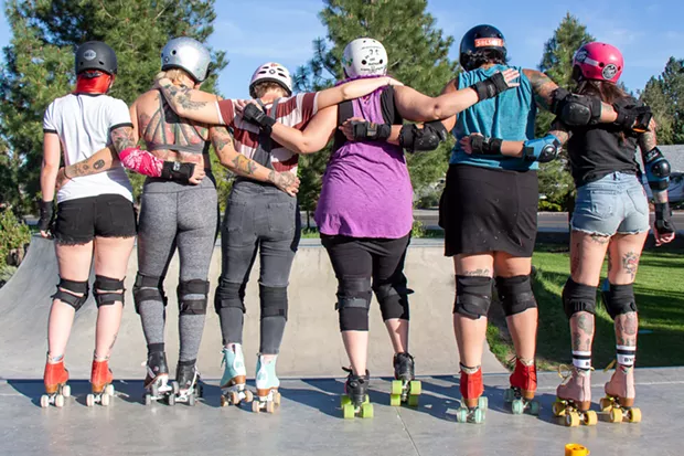 Chicks in Bowls Bend crew at Ponderosa Skatepark 5/26 - KEELY DAMARA