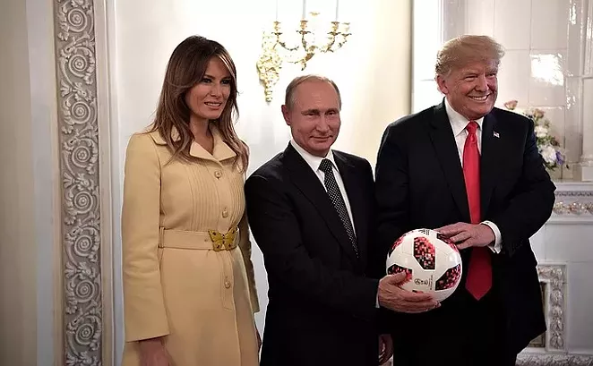 Melania Trump, Vladimir Putin and President Trump in Helsinki, Finland. - EN.KREMLIN.RU