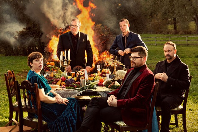 The new Decemberists album could be described as an apocalyptic dance party, which may look a little something like this. - HOLLY ANDRES