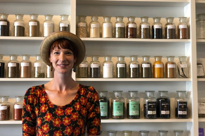Owner Katelyn Dexter wants visitors to explore Fettle by putting their noses in jars. - LISA SIPE
