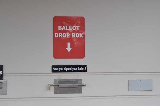 The drop box at the Deschutes County Clerk's office. - JACLYN BRANDT