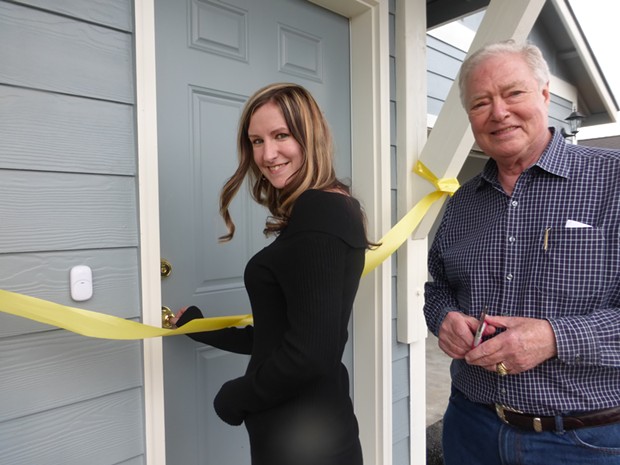 A ribbon cutting at a past Habitat for Humanity home. - HABITAT FOR HUMANITY OF LA PINE-SUNRIVER