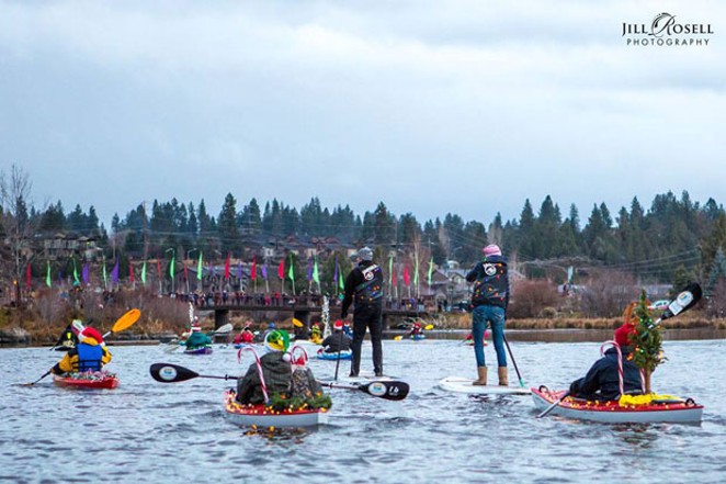 The Holiday Lights Paddle Parade is a Bend tradition, nearly 20 years strong. - JILL ROSELL
