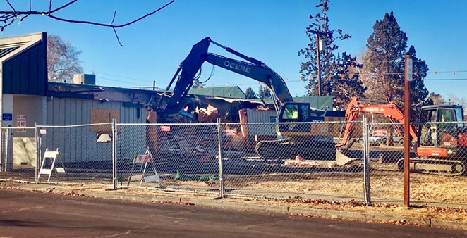 The former Printing Post building being torn down for expanding Centennial Park in Redmond. - CITY OF REDMOND PARKS DIVISION
